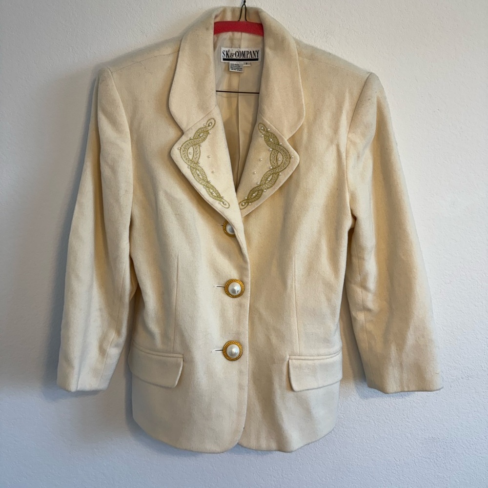SK & Company Women’s‎ Vintage Wool Blend Blazer Size 8